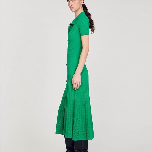 Sandro Knit Maxi Dress - Picture 3 of 5
